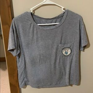 Gray American eagle tee